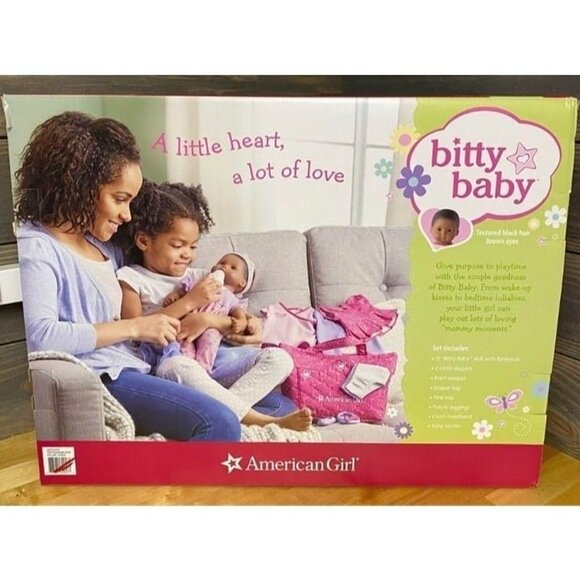 NEW American Girl Bitty Baby dark toned 15" doll with dark hair and brown eyes - Picture 7 of 7